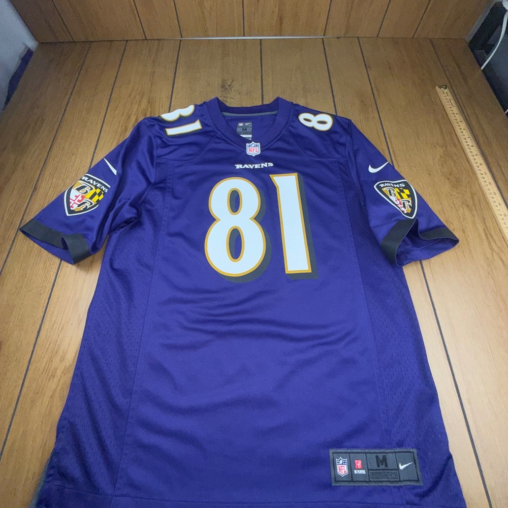 Nike Baltimore Ravens Hayden Hurst 81 On Field‎ Jersey Mens Medium Purple NFL